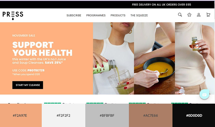 Press Website With Calm and Modern Palette