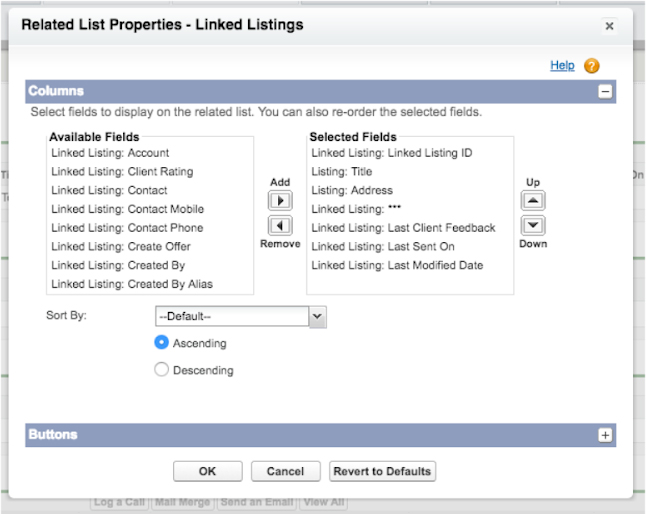 Propertybase related properties list that was created from property inquiry data by a customer.