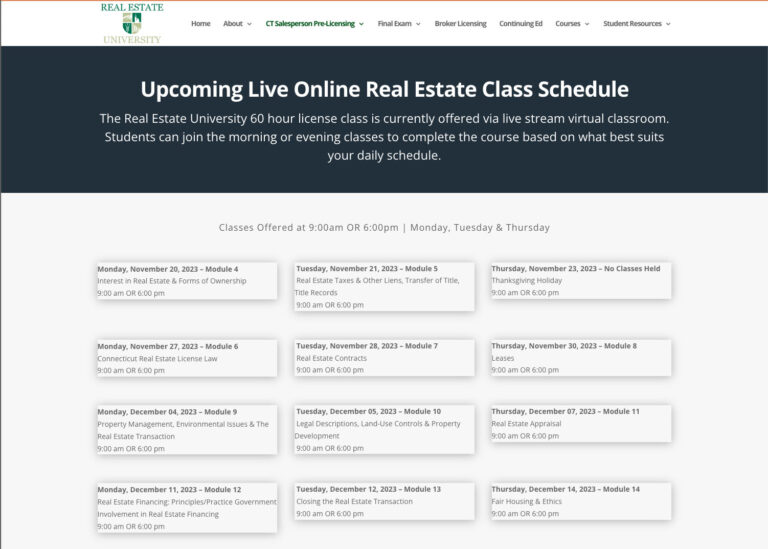 6 Best Online Real Estate Courses in Connecticut (CT) 2024