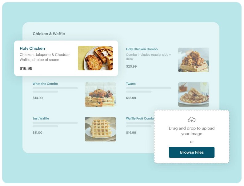Toast Online Ordering module with editable menu.