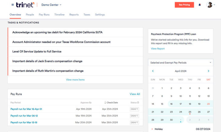 TriNet HR Platform Review: Pricing, Features & Alternatives