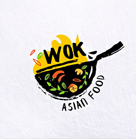 Logo template for an Asian restaurant designed by Canva