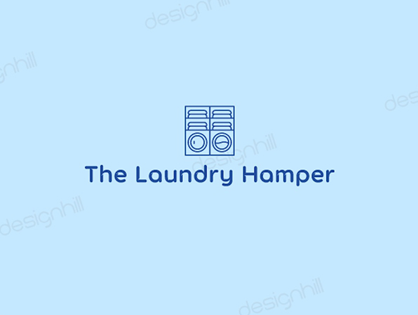 A logo for a laundry shop designed by DesignHill