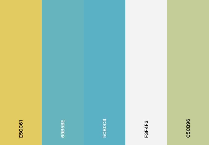 A website template for a web design agency with a blue and orange gradient background.