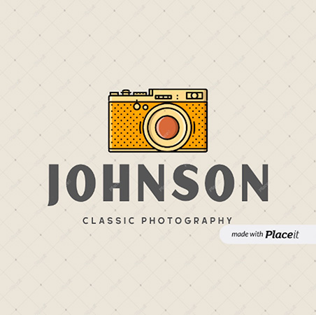 logo template for a photography studio designed by Placeit