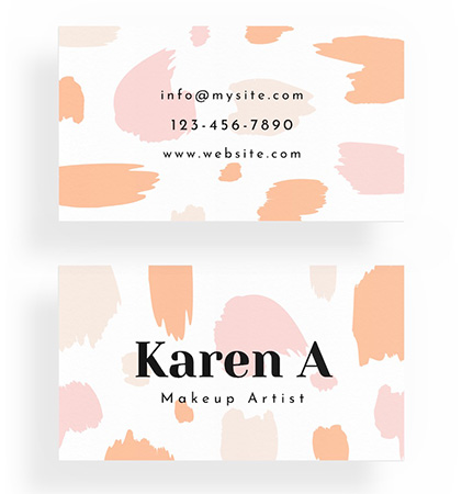 How About Orange: Printable business card freebie