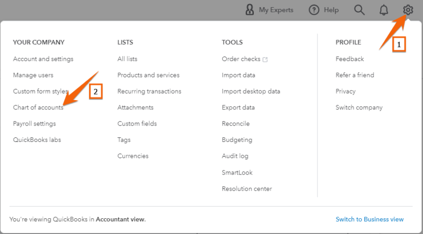 How To Set Up a Chart of Accounts in QuickBooks Online