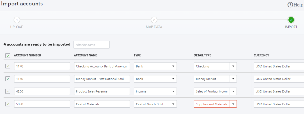 How To Set Up A Chart Of Accounts In Quickbooks Online 1526