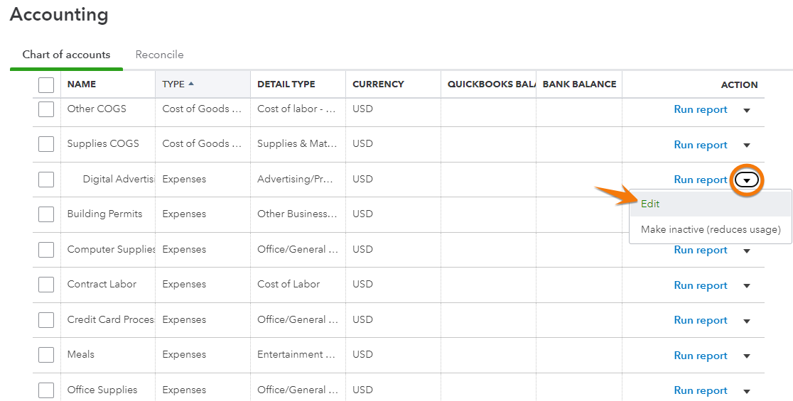 How To Set Up a Chart of Accounts in QuickBooks Online