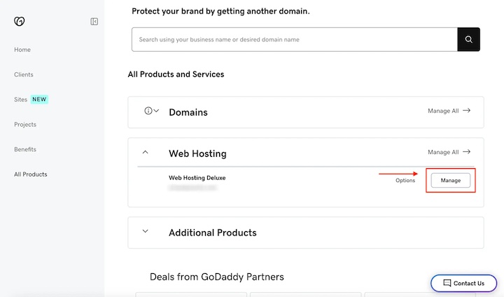 The web hosting control panel login showing how to log in and manage subdomains through the cPanel.