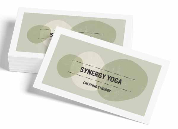 Business card designs idea for yoga studio.