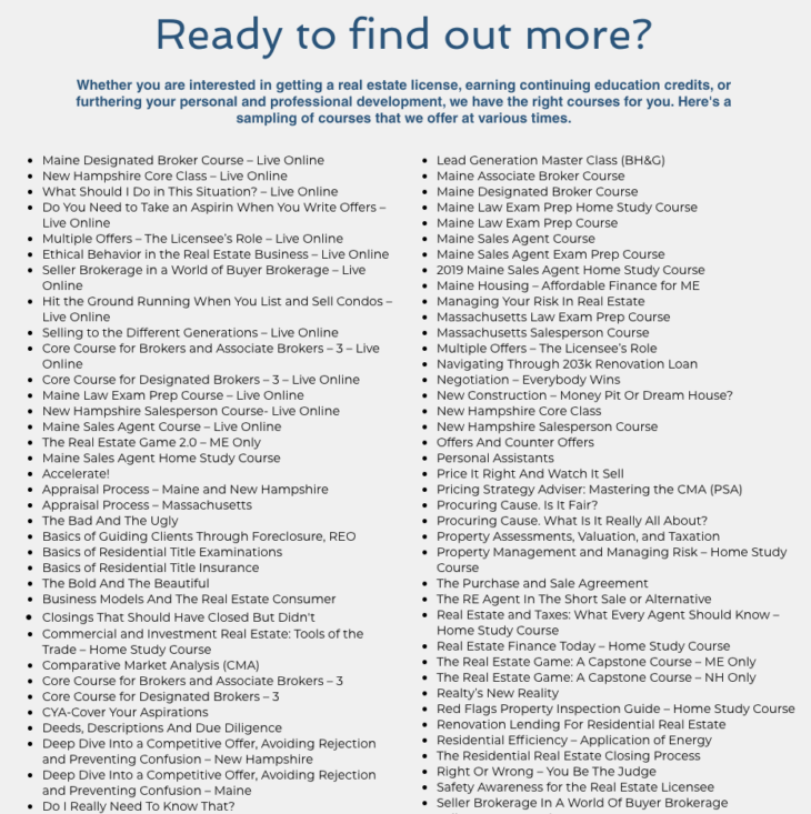 6 Best Online Maine Real Estate School