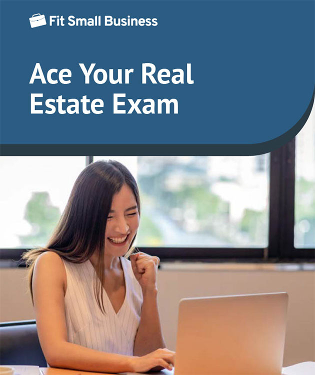 Front page of PrepAgent Real Estate Exam Ebook