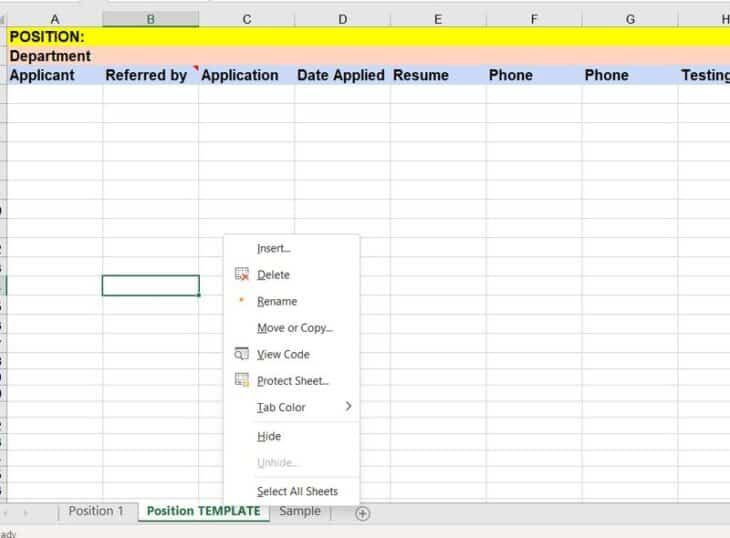 Applicant Tracking Spreadsheet: Free Excel Templates