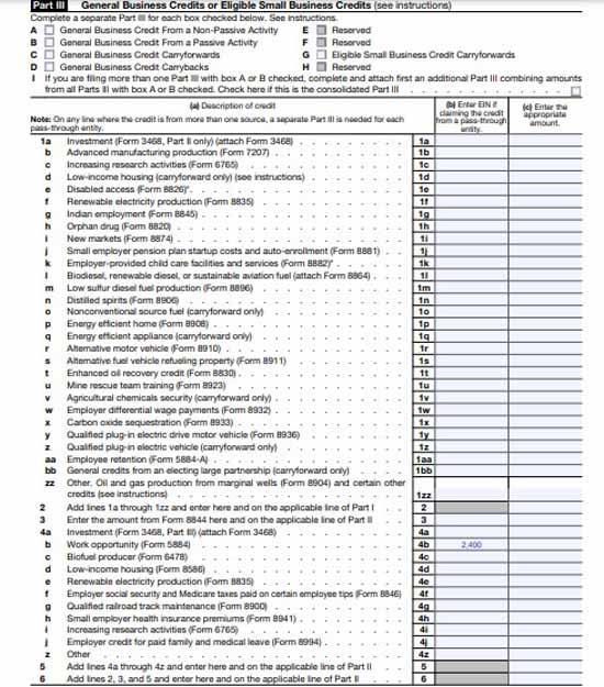 A sample of an employer's completed IRS Form 8300.