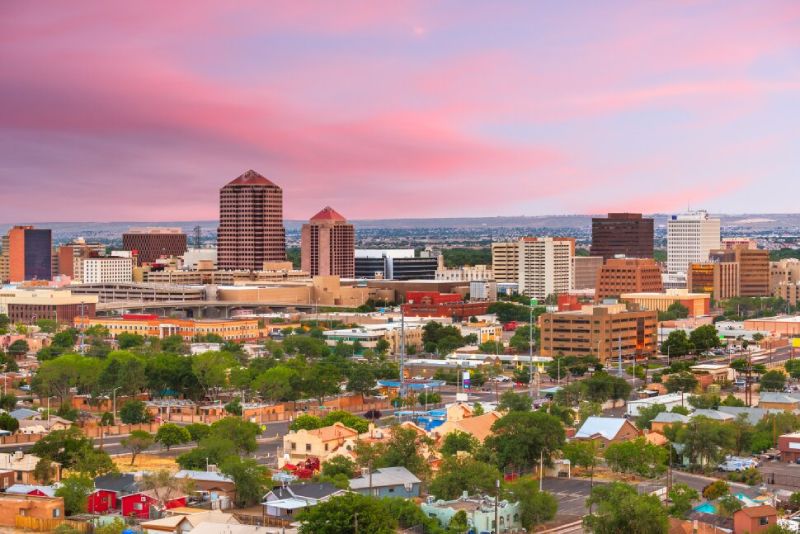 City view of Albuquerque, New Mexico.