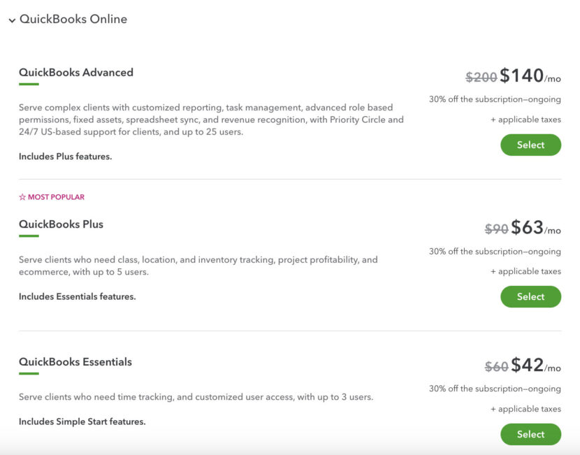 QuickBooks ProAdvisor Preferred Pricing Program