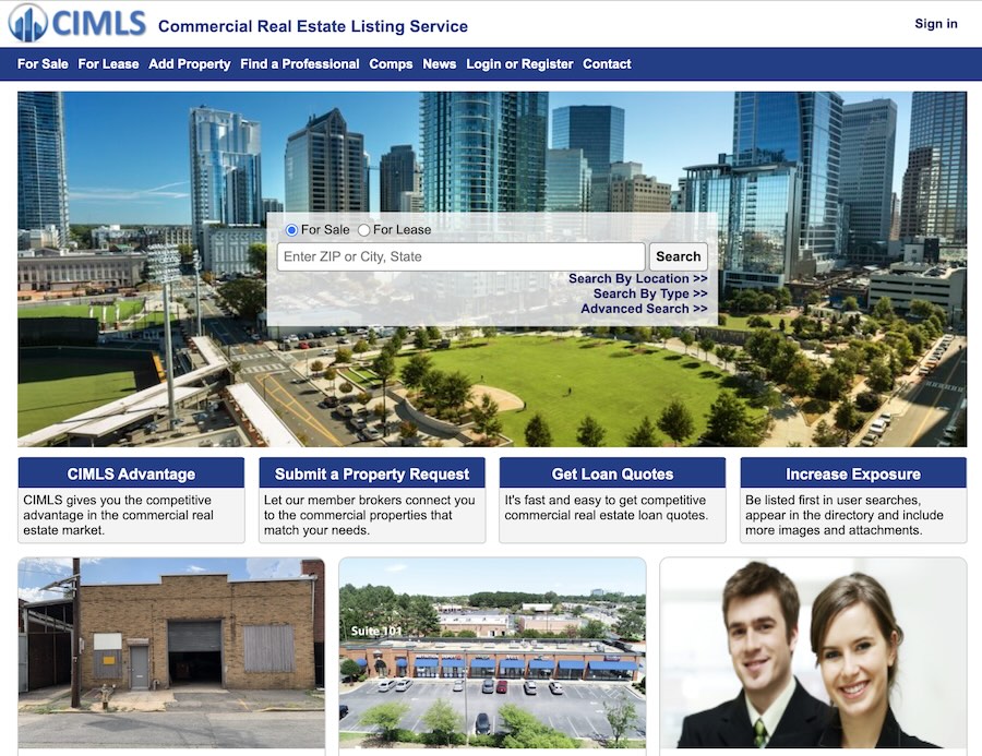 Screenshot of CIMLS online website
