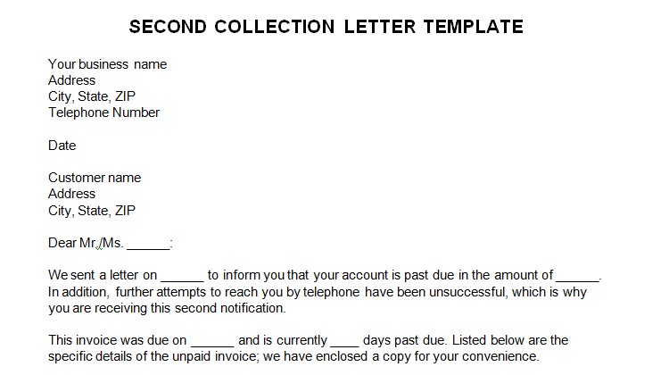 45 Effective Collection Letter Templates & Samples ᐅ TemplateLab