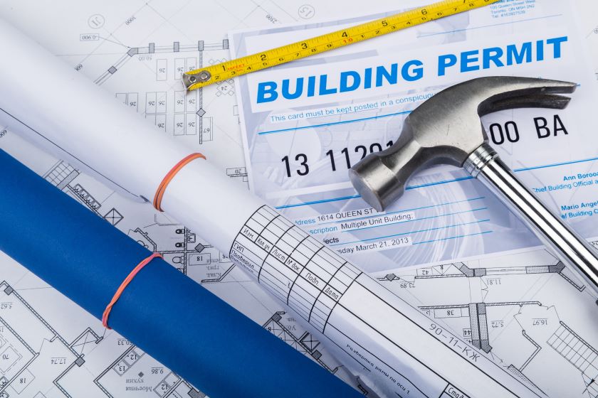 Example of a building permit