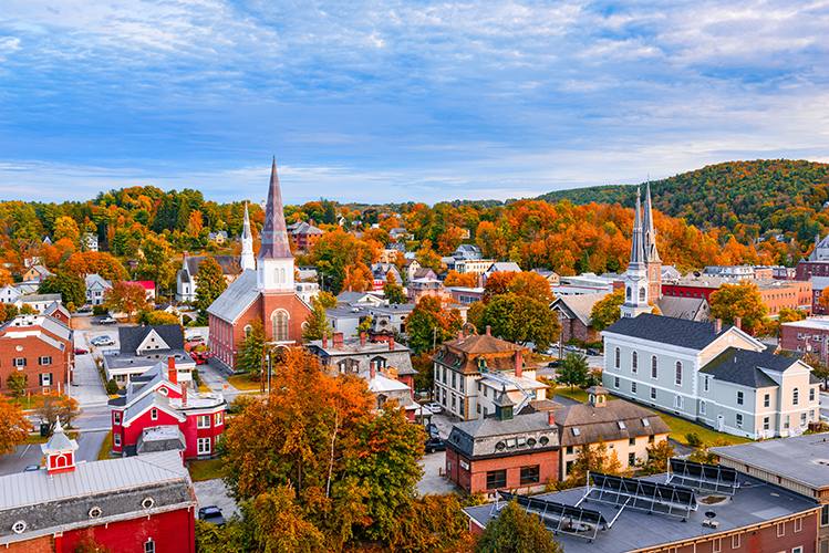 Picture of the Montpelier, Vermont skyline