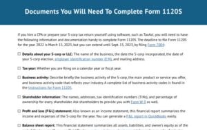 How To Complete Form 1120S & Schedule K-1 (+Free Checklist)