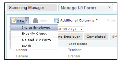 HireRight allows you to E-verify, upload, and check I-9 documentation. (Source: HireRight)