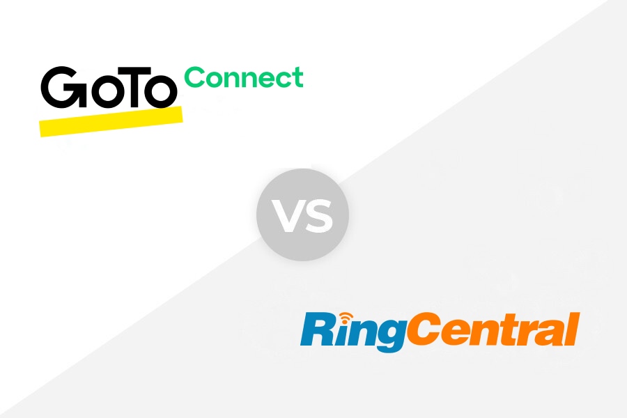 GotoConnect vs RingCentral logo.