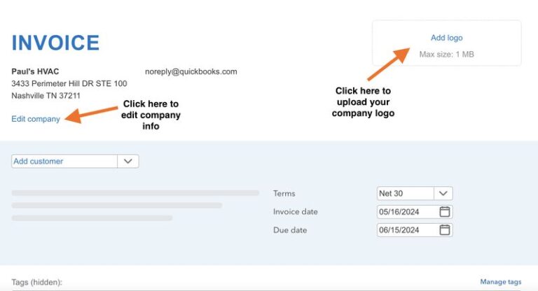 How To Customize Invoices in QuickBooks Online