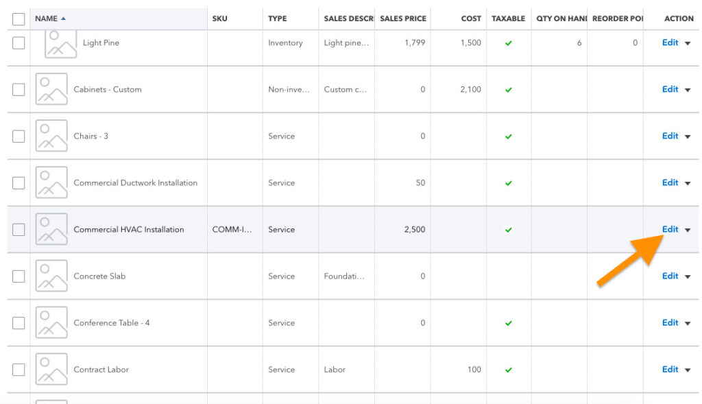 How to Set Up the Products and Services List in QuickBooks Online