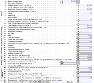 How To Fill Out Form 1120 (With Example)