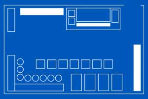 Full-service Coffee Shop Floor Plan.