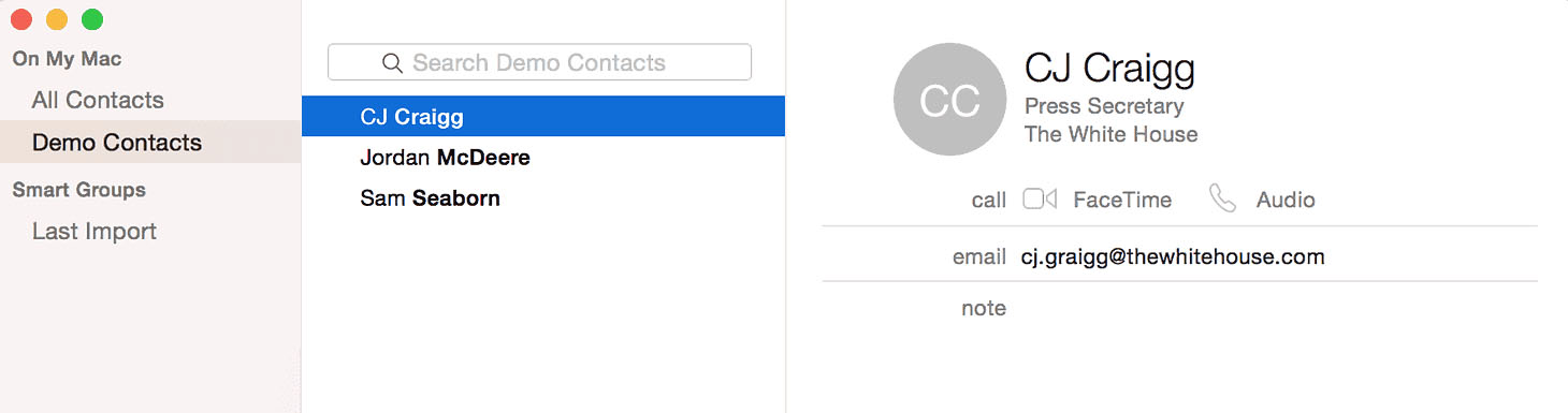 Importing process of Mac contacts to capsule crm.