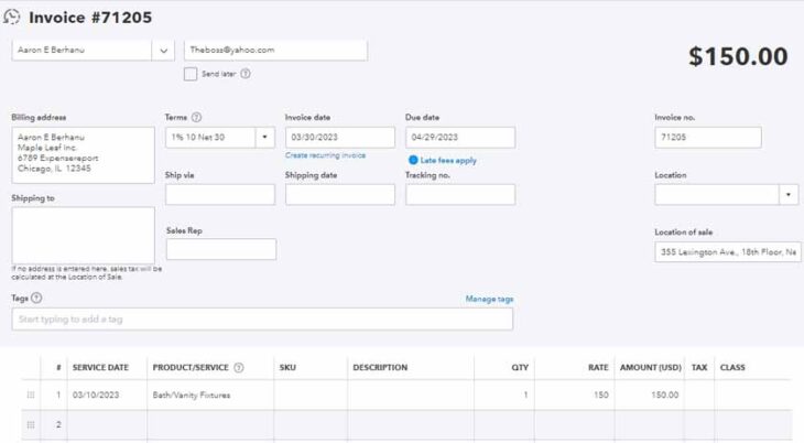 How To Create and Send Invoices in QuickBooks Online