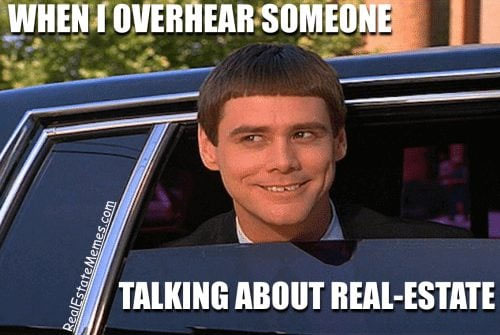Jim Carrey meme about real estate