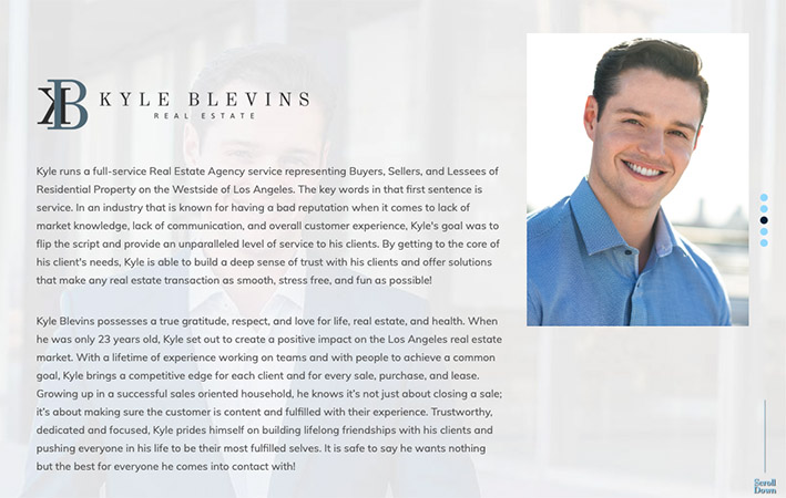 Kyle Blevins home page biography