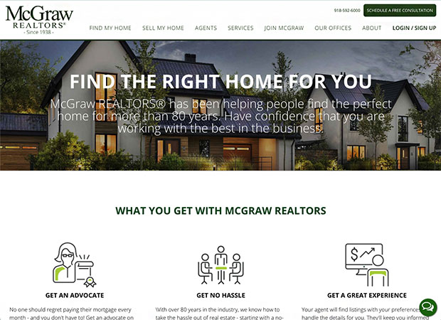 McGraw Realtors home page