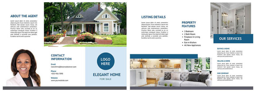 real estate brochure design templates free download