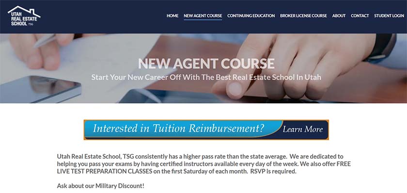A screenshot of the tuition reimbursement option.