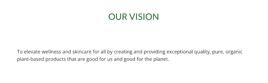 Foliée's vision statement taken from their website