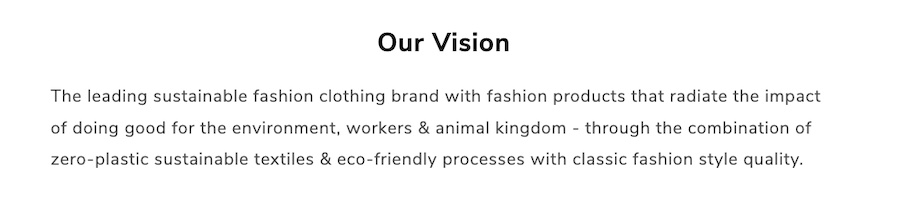 James & Co.'s vision statement taken from their website