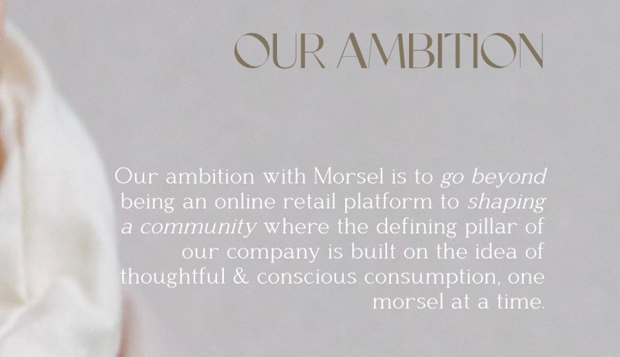 Morsel's vision statement taken from their website