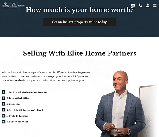 The Bartic Group seller landing page
