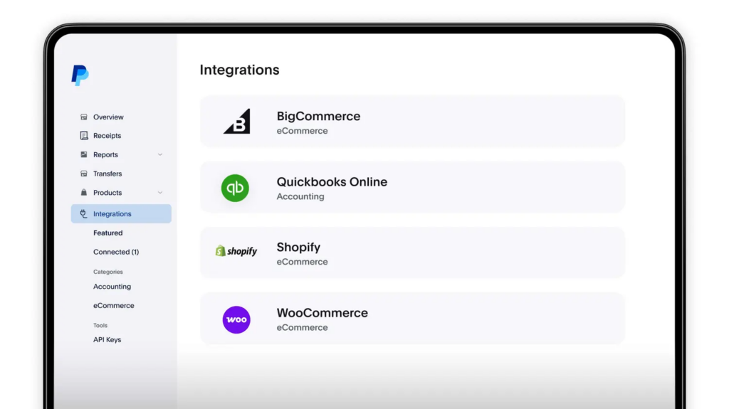 PayPal POS third-party integrations