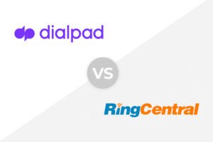 Dialpad vs RingCentral logo.