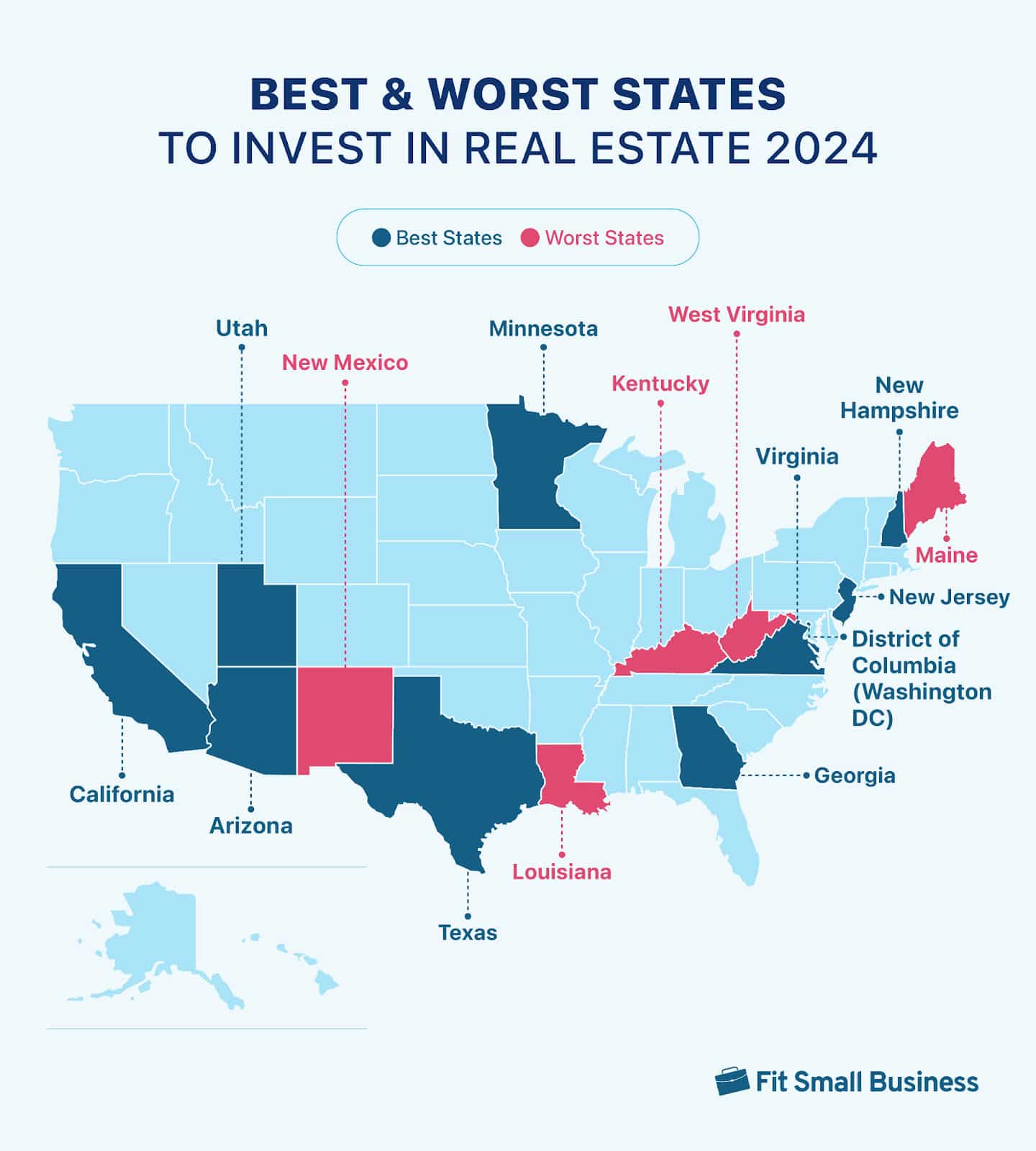 10 Best States to Invest in Real Estate (& 5 Worst) in 2024