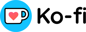 Ko-fi logo.