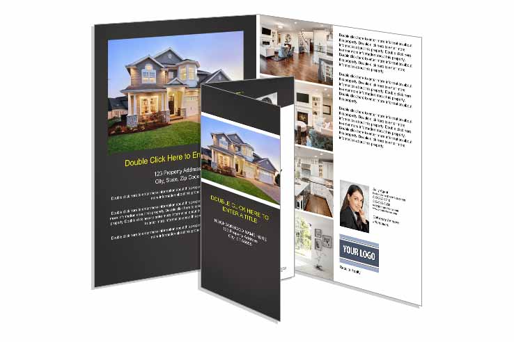 A real estate listing brochure.