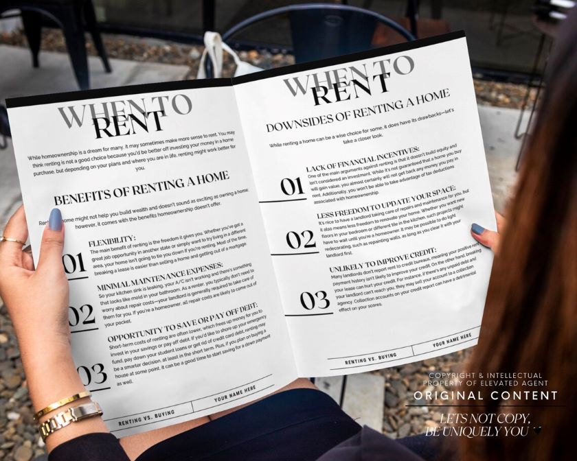 Renting vs buying newsletter template for real estate