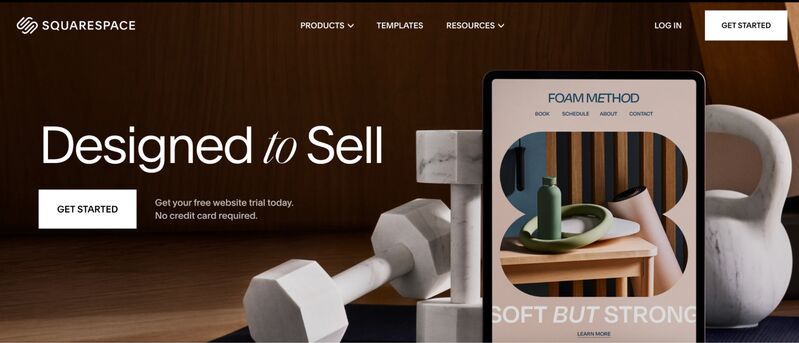 Squarespace Homepage Designed to sell